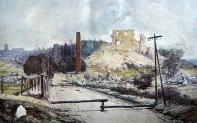 Coucy-le-Chateau, 1917 by Francois Flameng